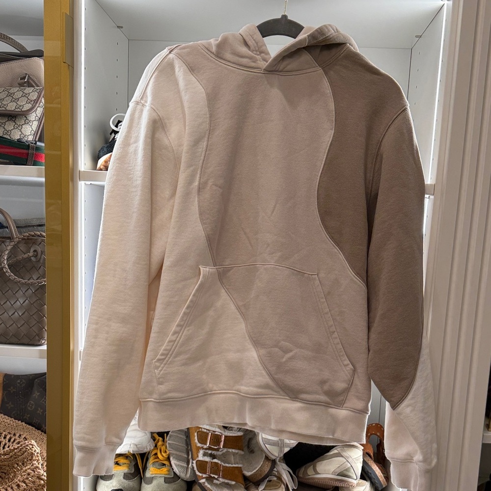 ALO Yoga Cream and Tan Hoodie